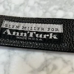 Ann Turk Vintage “Alligator” Buckle on Black Moc Croc Belt. M (38) Ann Turk | Accessories | Ann Turk Vintage Alligator Buckle  main image 2